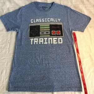 Nintendo gamer Tee Shirt blue Med. retro